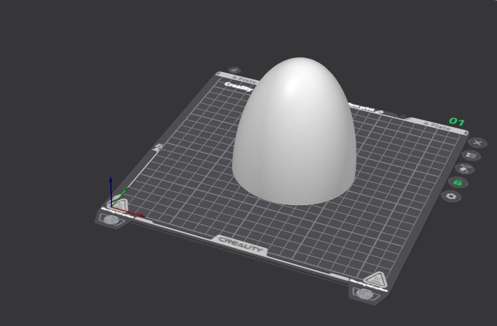 Diseño CAD de la punta de nariz